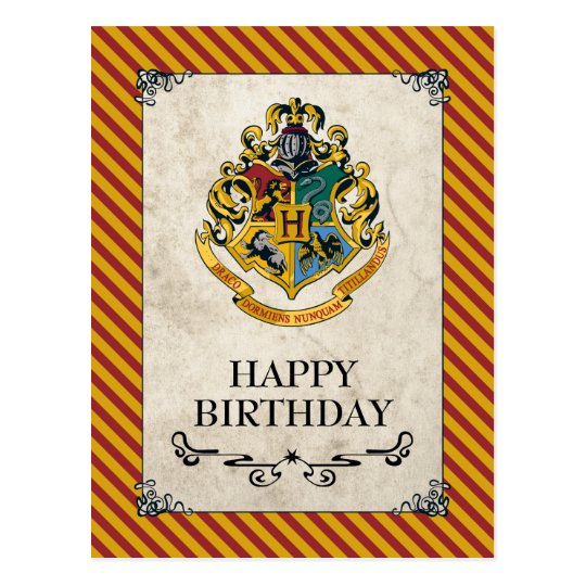 Cartão Postal Feliz aniversario de Harry Potter | Hogwarts ...