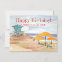Feliz Aniversário Do Oceano Celebra Na Areia