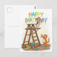 Feliz Aniversário Gato e Cachorro