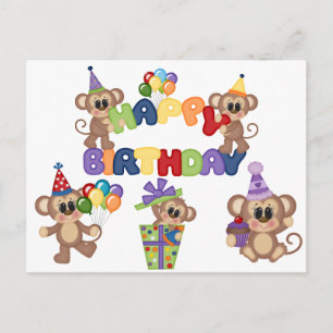 Cartão Postal Feliz Aniversário Infantil