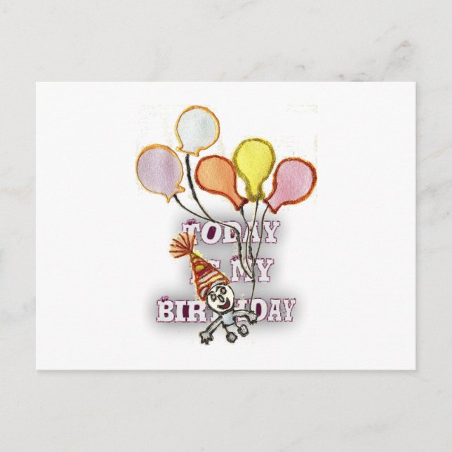 Cartão Postal Feliz Aniversário, Irmão. (Frente)