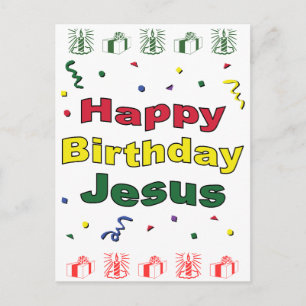Cartão Postal Feliz aniversário Jesus
