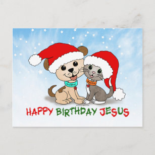 Cartão Postal Feliz aniversário Jesus