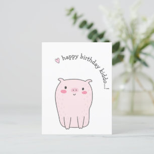 Cartão Postal Feliz Aniversário Kiddo...! Cumpleaños de Niños Ce
