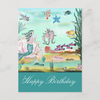 Cartão Postal Feliz Aniversário Märchen