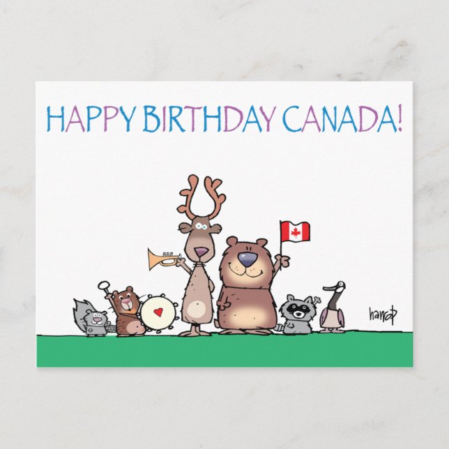 Cartão Postal Feliz aniversário no Canadá! por harrop - 150-11 (Frente)