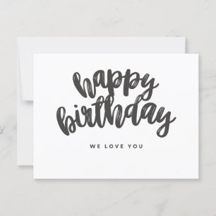 Cartão Postal Feliz Aniversário, nós te amamos