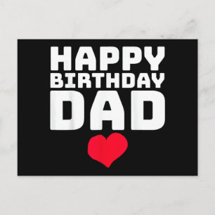 Cartão Postal Feliz Aniversário Pai
