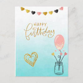 Cartão Postal Feliz aniversário para ela