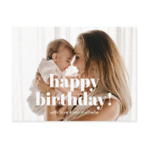 Feliz Aniversário para Mamães com Foto