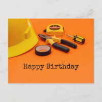 Feliz aniversário para Mecânico com ferramentas pa