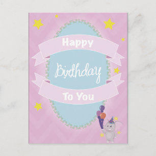 Cartão Postal Feliz Aniversário Para Você