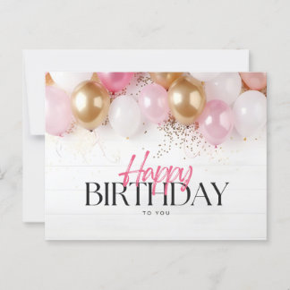 Cartão Postal Feliz aniversário para você 