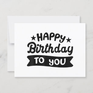 Cartão Postal Feliz aniversário para você