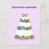 Feliz aniversário Polonês Wszystkiego Najlepszego