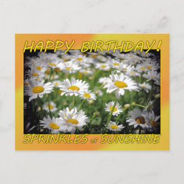 Cartão Postal Feliz Aniversário Sol
