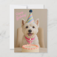 Feliz Aniversário Westie Aniversário