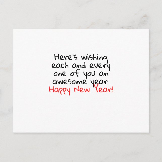 CARTÃO POSTAL FELIZ ANO NOVO (Frente)