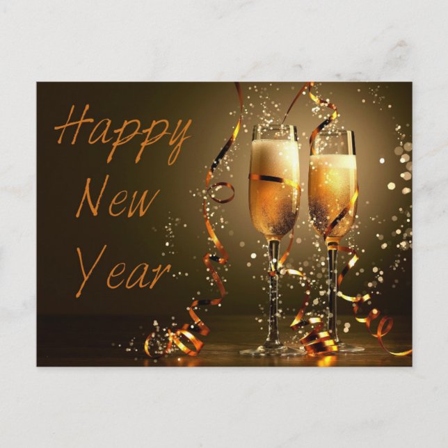 Cartão Postal Feliz ano novo (Frente)