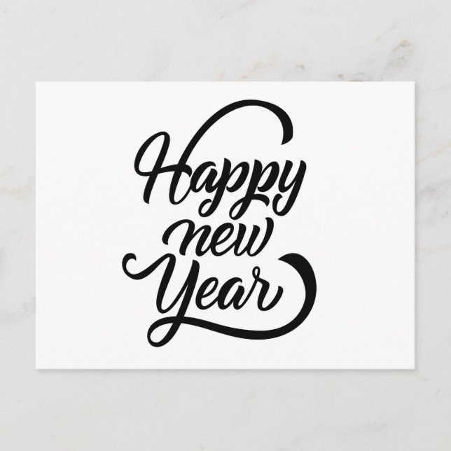 Cartão Postal feliz ano novo  (Frente)