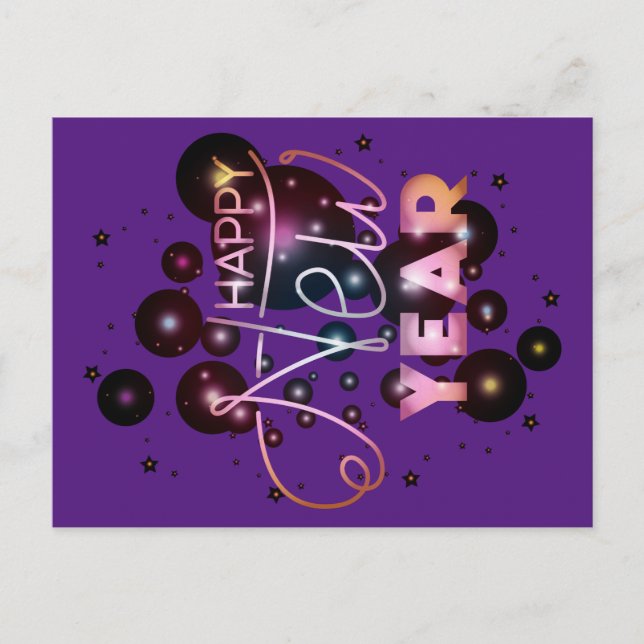 Cartão Postal Feliz ano novo (Frente)