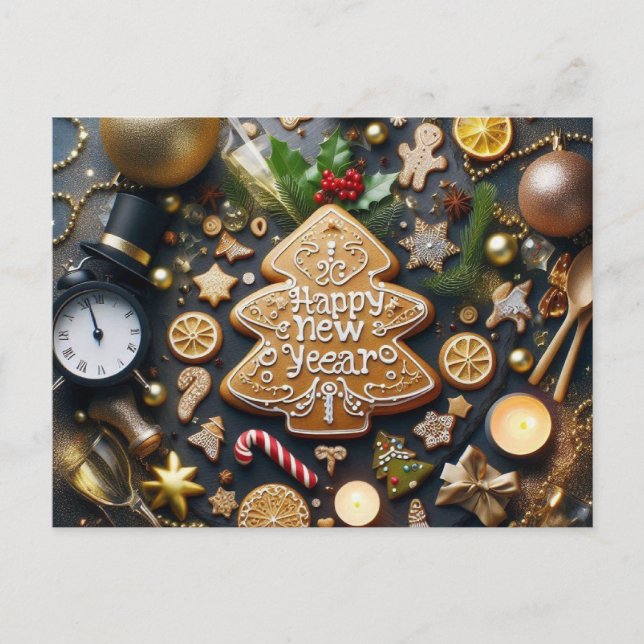 Cartão Postal Feliz ano novo 03 (Frente)