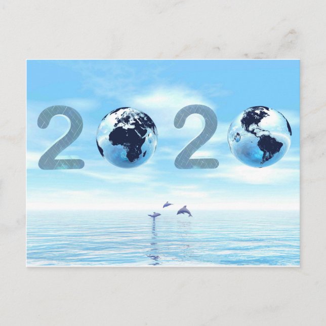 Cartão Postal feliz ano novo 2020 (Frente)