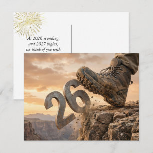 Cartão Postal Feliz Ano Novo 2027 