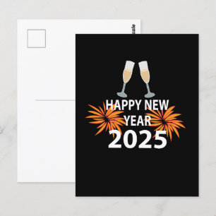 Cartão Postal Feliz ano novo Ano Novo 2025