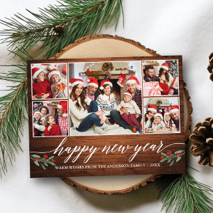 Cartão Postal Feliz ano novo de Fotografia da Madeira 5 Moderna