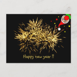 Cartão Postal Feliz ano novo engraçado!