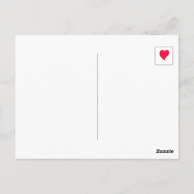 Cartão Postal feliz ano novo ~friso - coração ~ (Verso)