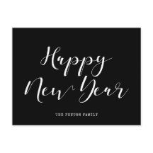 Feliz ano novo minimalista elegante