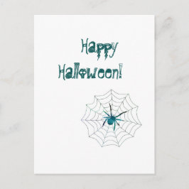 Cartão Postal Feliz aranha de Halloween!