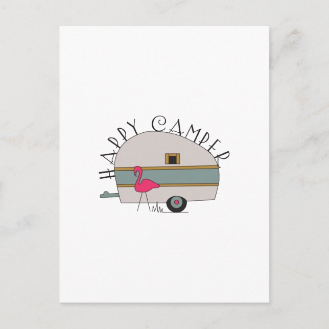 Cartão Postal Feliz Camper (Frente)