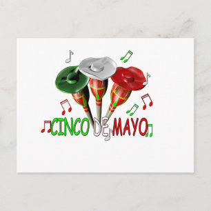 Cartão Postal Feliz Cinco de Mayo