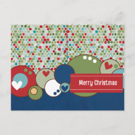 Cartão Postal Feliz Círculo de Natal