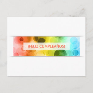 Cartão Postal feliz cumpleanos luzes bokeh