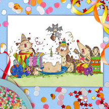 Cartão postal FELIZ de NASCIMENTO de Nicole Janes