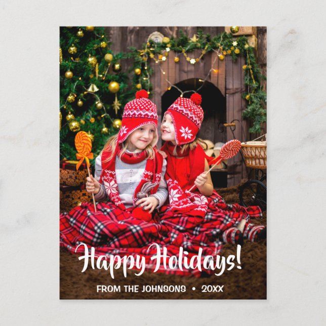 Cartão postal Feliz de Natal (Frente)