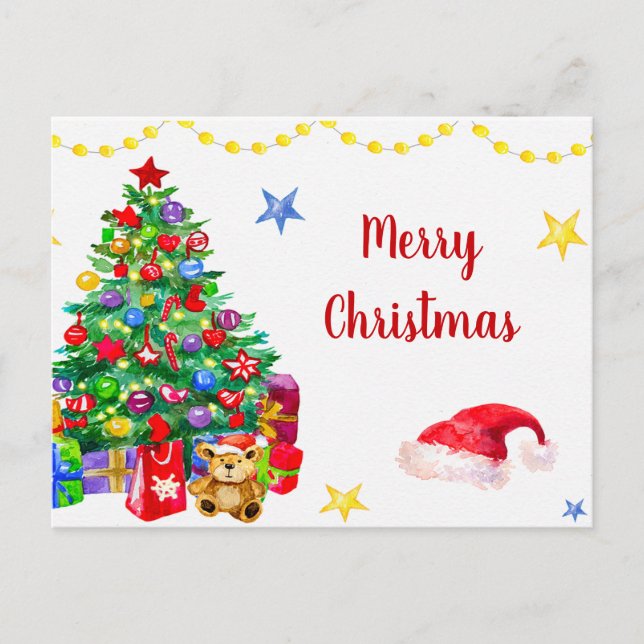 Cartão postal Feliz de Natal (Frente)