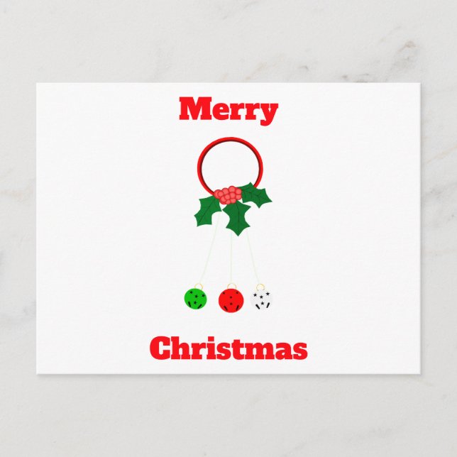 Cartão postal Feliz de Natal Jingle Bells (Frente)