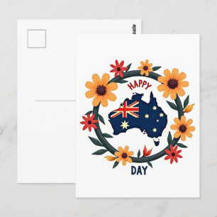 Cartão Postal Feliz Dia da Austrália