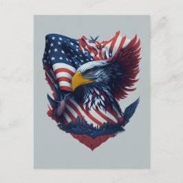 Cartão Postal Feliz Dia Da Independência Liberdade Quarto De Jul