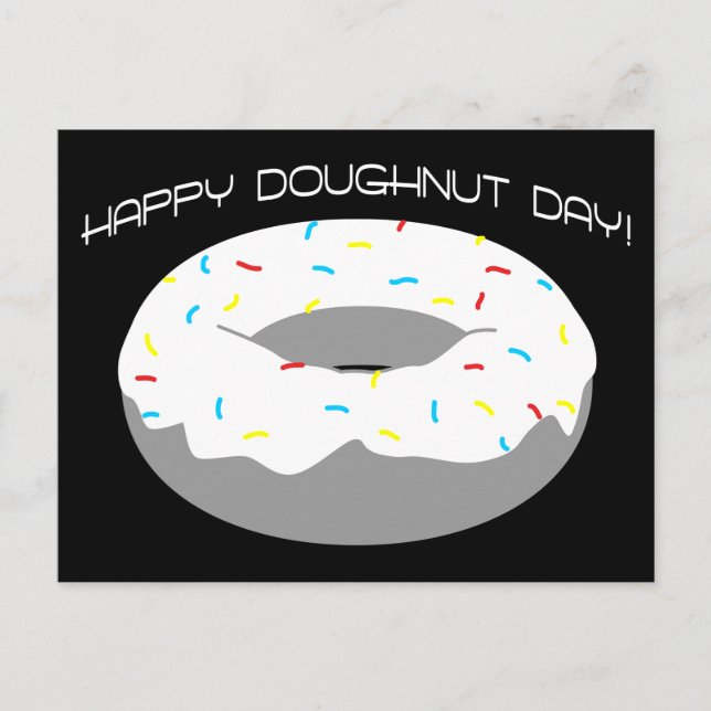 Cartão Postal feliz dia da rosquinha (Frente)