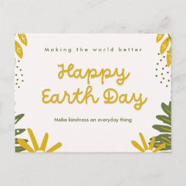 Cartão Postal Feliz Dia da Terra