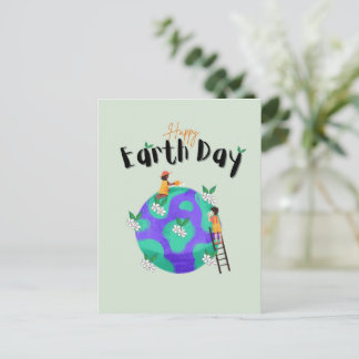 Cartão Postal Feliz Dia da Terra