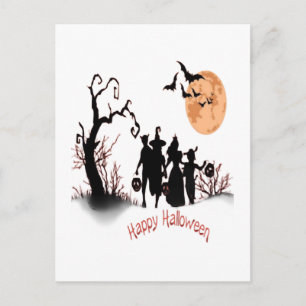 Cartão Postal Feliz Dia das Bruxas