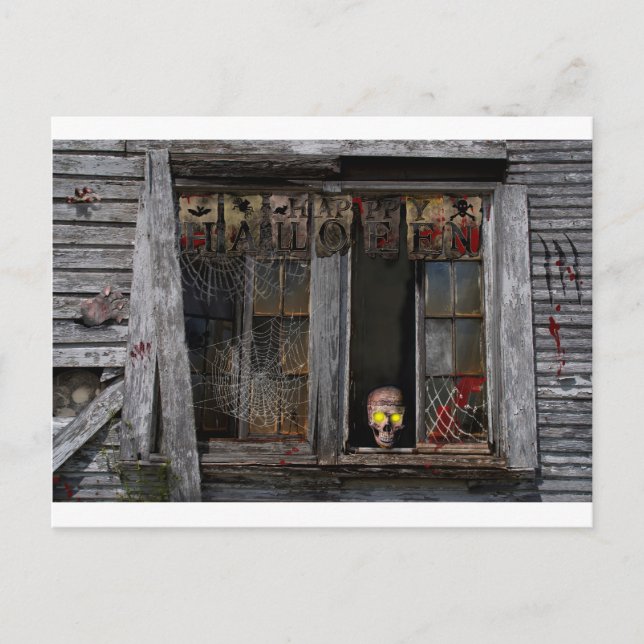 Cartão Postal Feliz Dia das Bruxas (Frente)