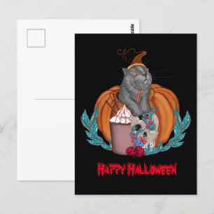 Cartão Postal Feliz Dia das Bruxas